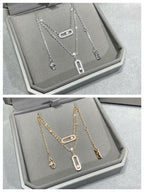 [Dream]MOVE 2 ROW DIAMOND NECKLACE