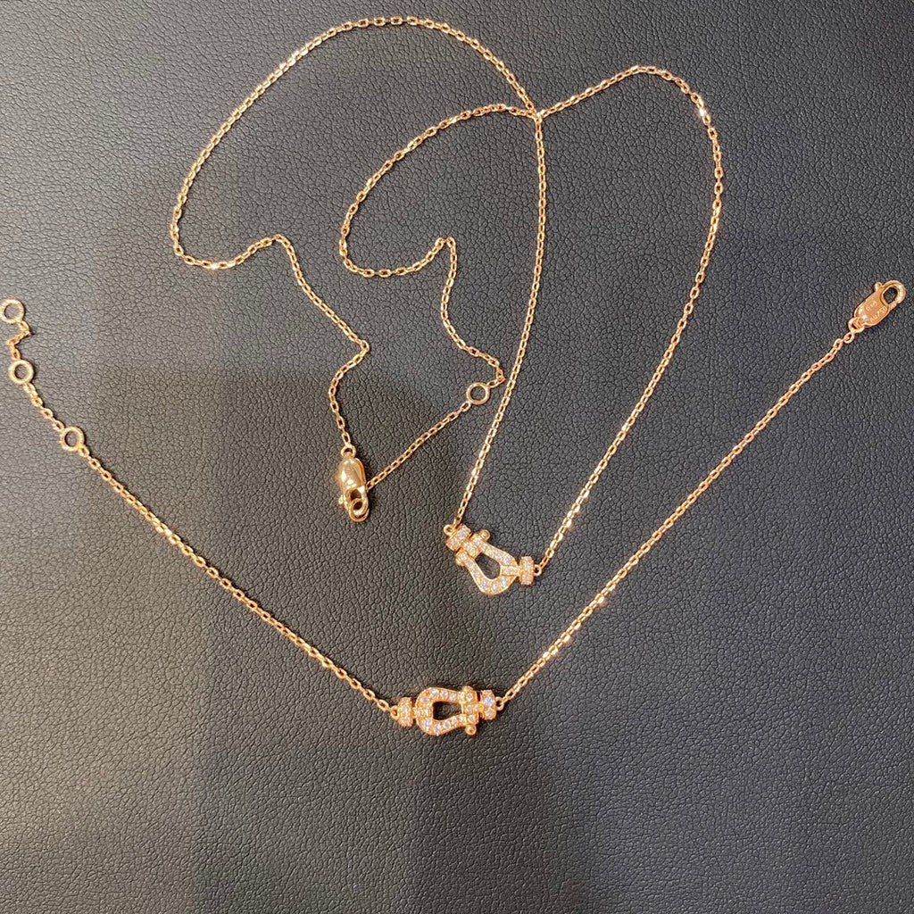 Dream FORCE 10 DIAMOND PINK GOLD NECKLACE MINI MODEL