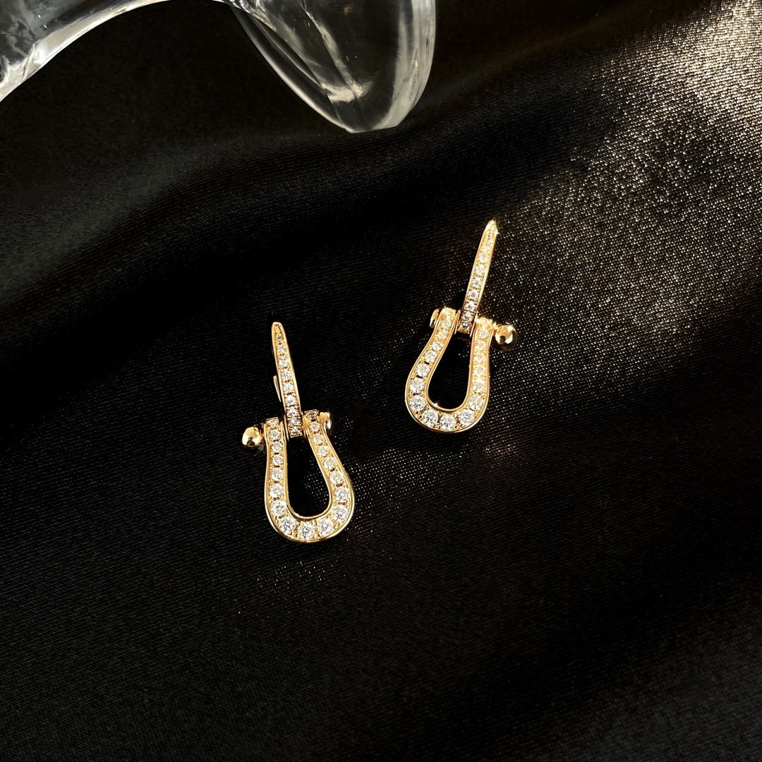 Dream FORCE 10 FULL DIAMOND DROP EARRINGS MEDIUM MODEL