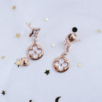 Dream STAR AND SUN PINK GOLD MOP DROP EARRINGS