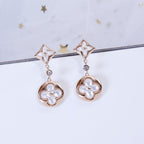 Dream STAR AND SUN PINK GOLD MOP DROP EARRINGS