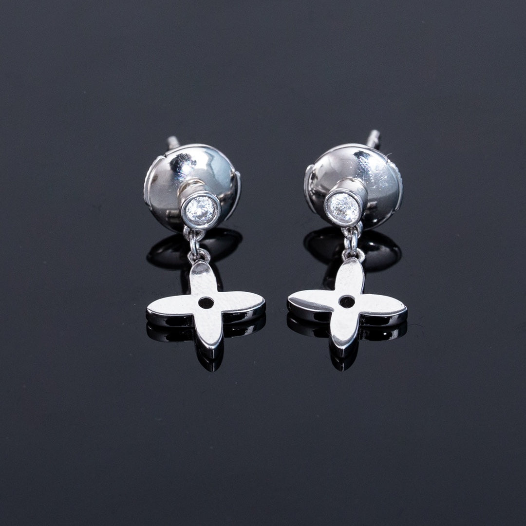 Dream VIDYLLE SILVER DIAMOND MINI DROP EARRINGS