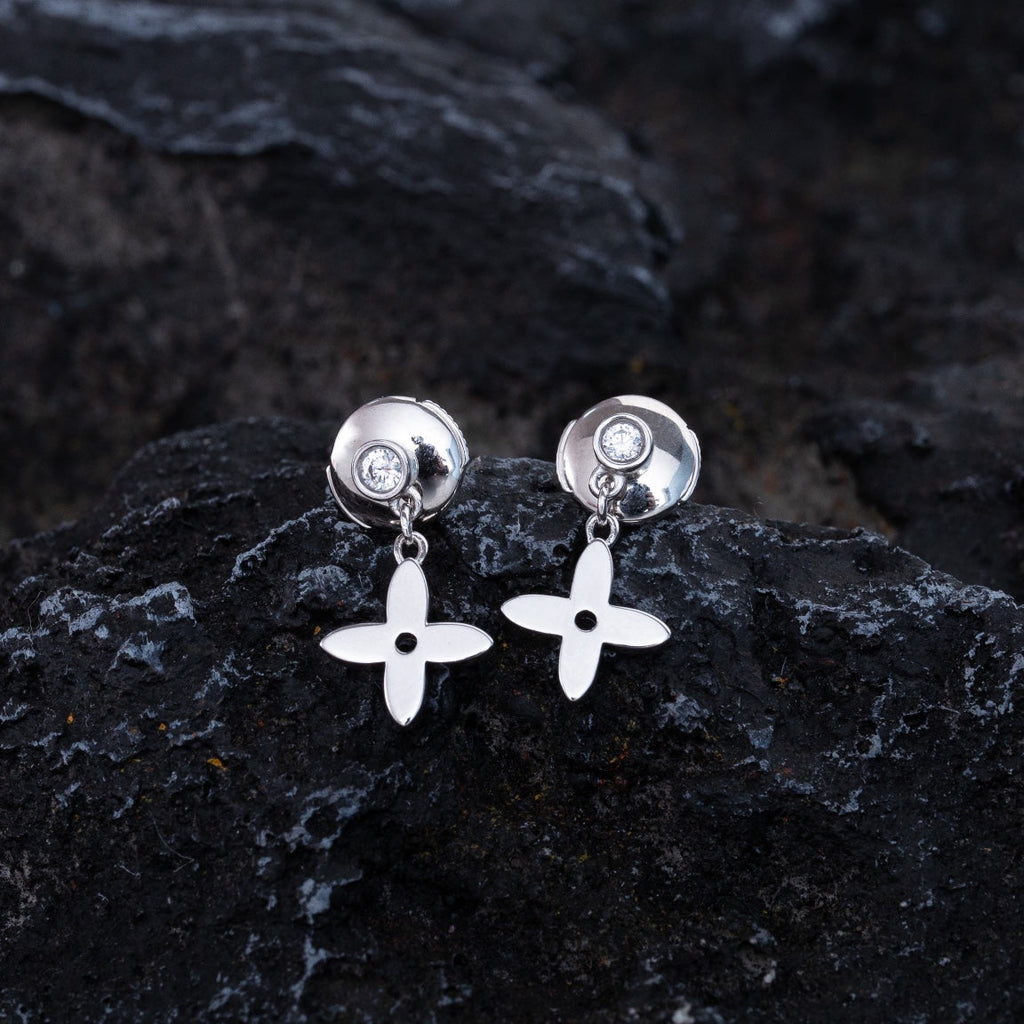 Dream VIDYLLE SILBER DIAMANT MINI-HÄNGE OHRRINGE