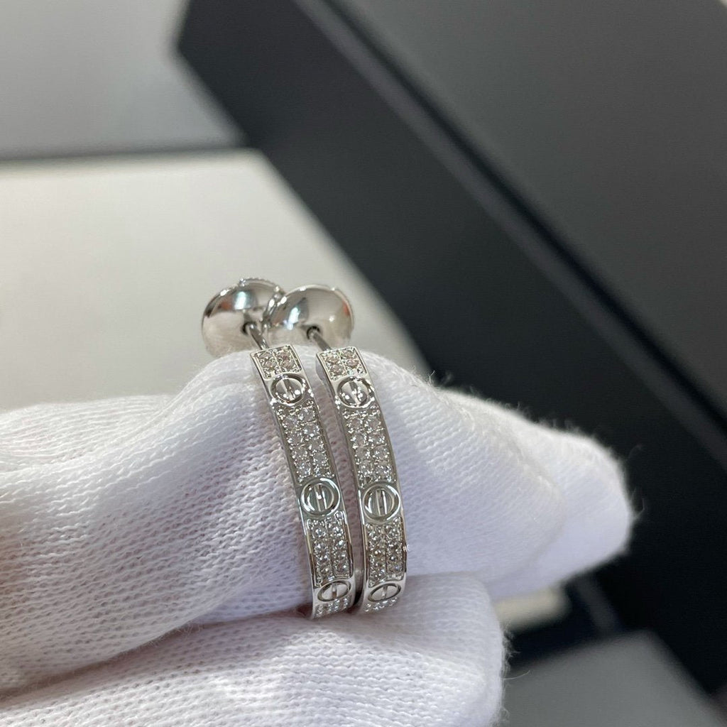 Dream LOVE DIAMOND SILBER-CREOLEN