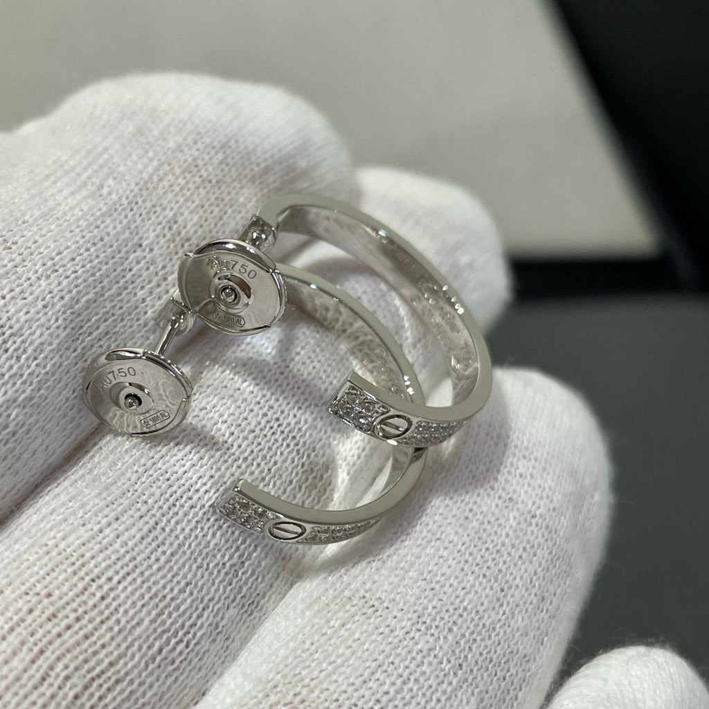 Dream LOVE DIAMOND SILBER-CREOLEN