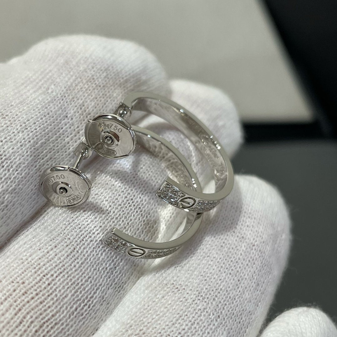 Dream LOVE DIAMOND SILBER-CREOLEN