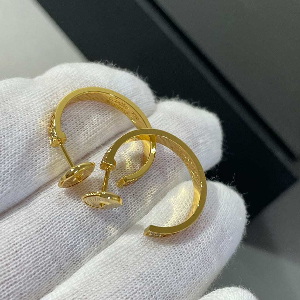 ドリーム ラブ ダイヤモンド ゴールド フープピアス