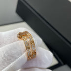 Dream LOVE DIAMOND PINK GOLD HOOP EARRINGS