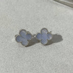 Dream CLOVER CHALCEDONY SILBER-OHRSTECKER