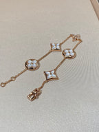 Dream STAR AND SUN 5 MOTIF MOP PINK GOLD BRACELET