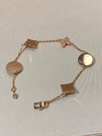 Dream STAR AND SUN 5 MOTIF MOP PINK GOLD BRACELET