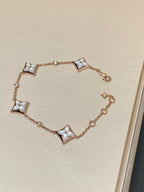 Dream STAR 4 MOTIF MOP DIAMOND PINK GOLD BRACELET