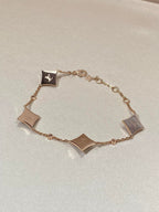 Dream STAR 4 MOTIF MOP DIAMOND PINK GOLD BRACELET