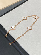 Dream STAR 4 MOTIF MOP DIAMOND PINK GOLD BRACELET