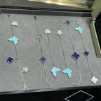 Dream LUCKY CLOVER SILBER 11-MOTIV-HALSKETTE