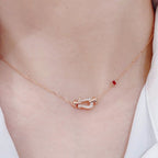 Dream FORCE 10 DIAMOND PINK GOLD NECKLACE