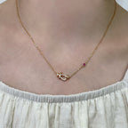 Dream FORCE 10 DIAMOND PINK GOLD NECKLACE