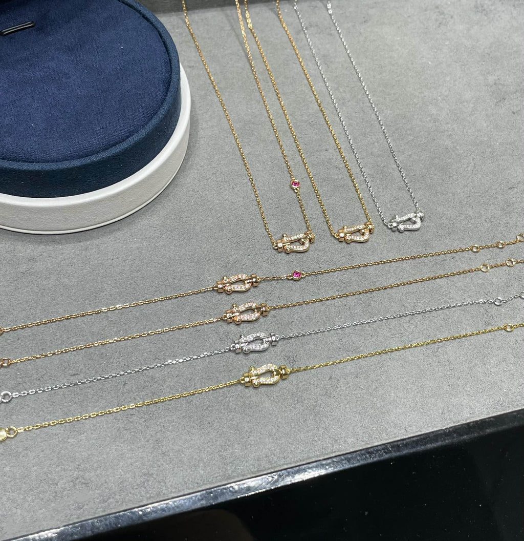 Dream FORCE 10 DIAMOND PINK GOLD NECKLACE