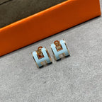 Dream POP H SKY BLUE STUD EARRINGS
