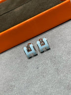 Dream POP H SKY BLUE STUD EARRINGS