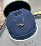 Dream FORCE 10 DIAMOND CHAIN LINK PINK GOLD BRACELET