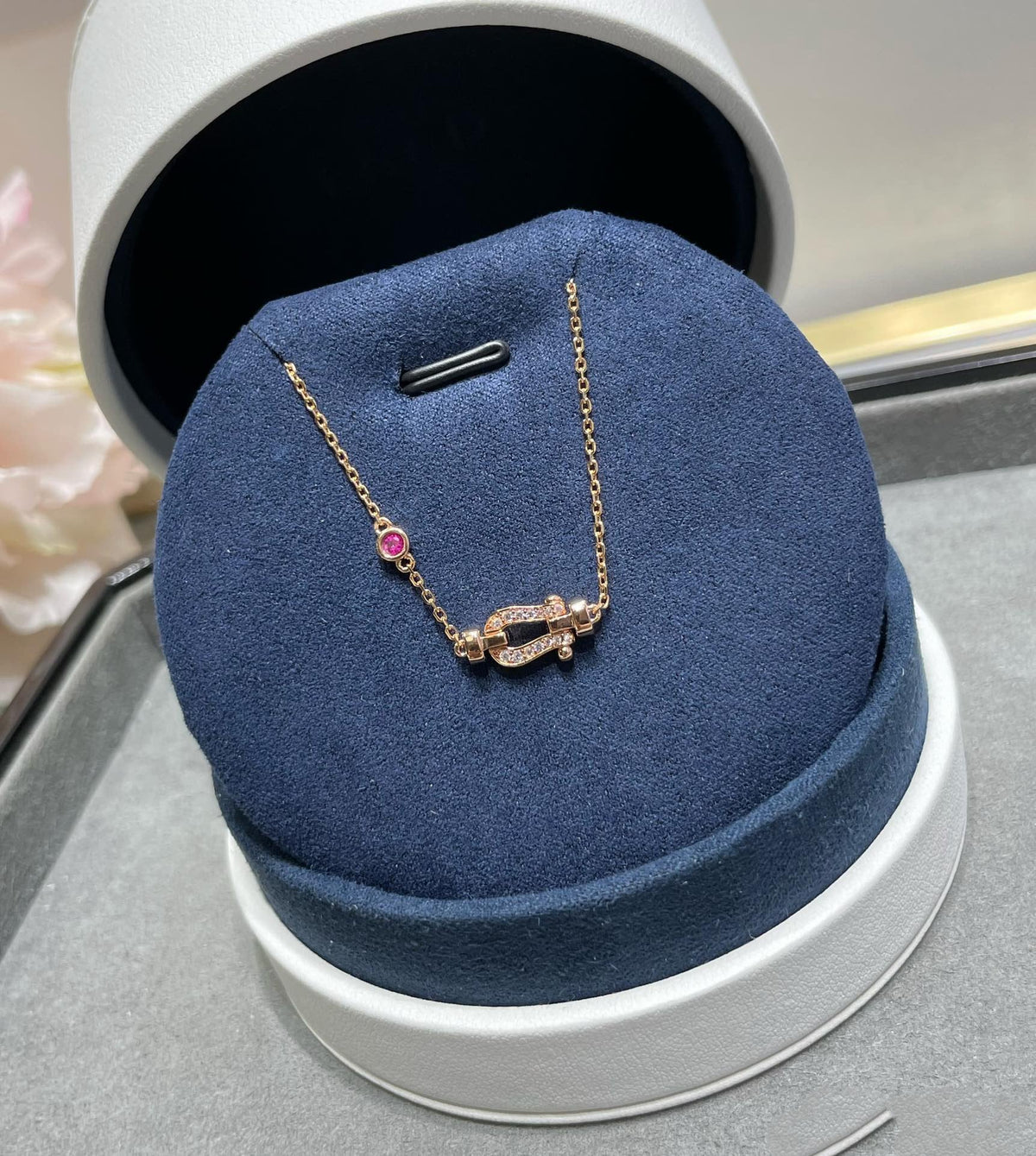 Dream FORCE 10 DIAMOND CHAIN LINK PINK GOLD BRACELET