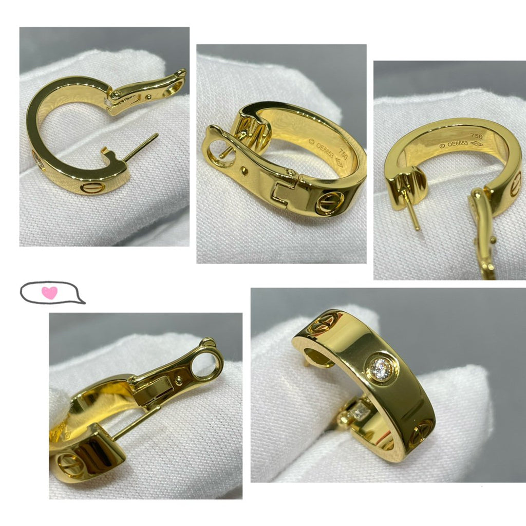 Dream LOVE 5.5MM 1 DIAMOND EARRINGS