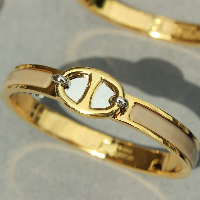 Traumhaftes CLIC CHAINE GOLDARMBAND