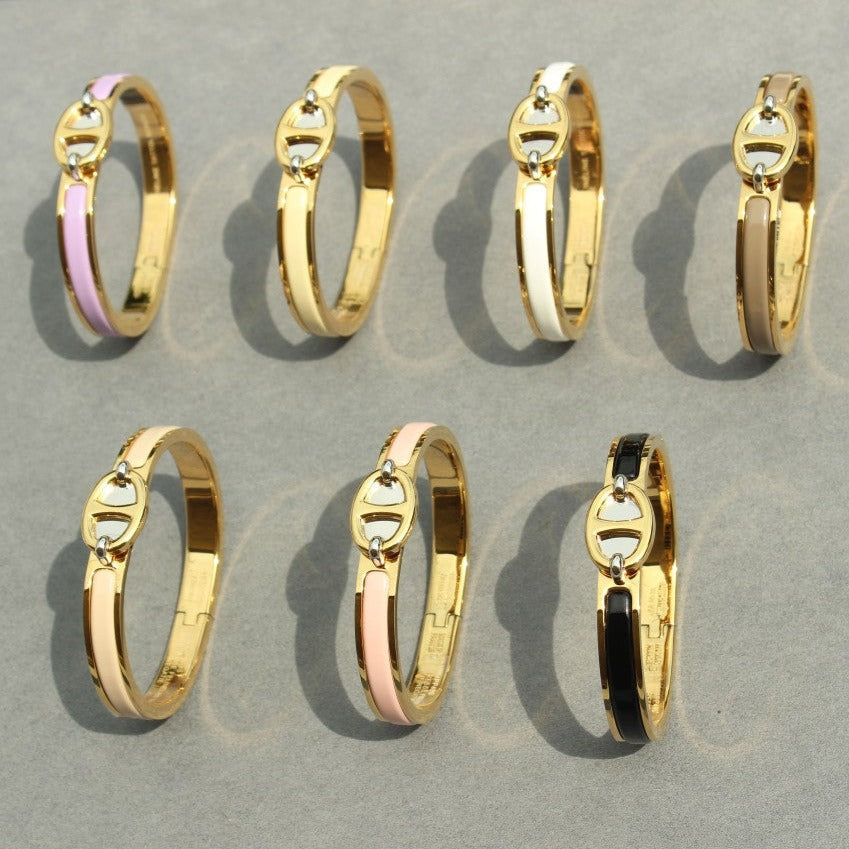 Traumhaftes CLIC CHAINE GOLDARMBAND