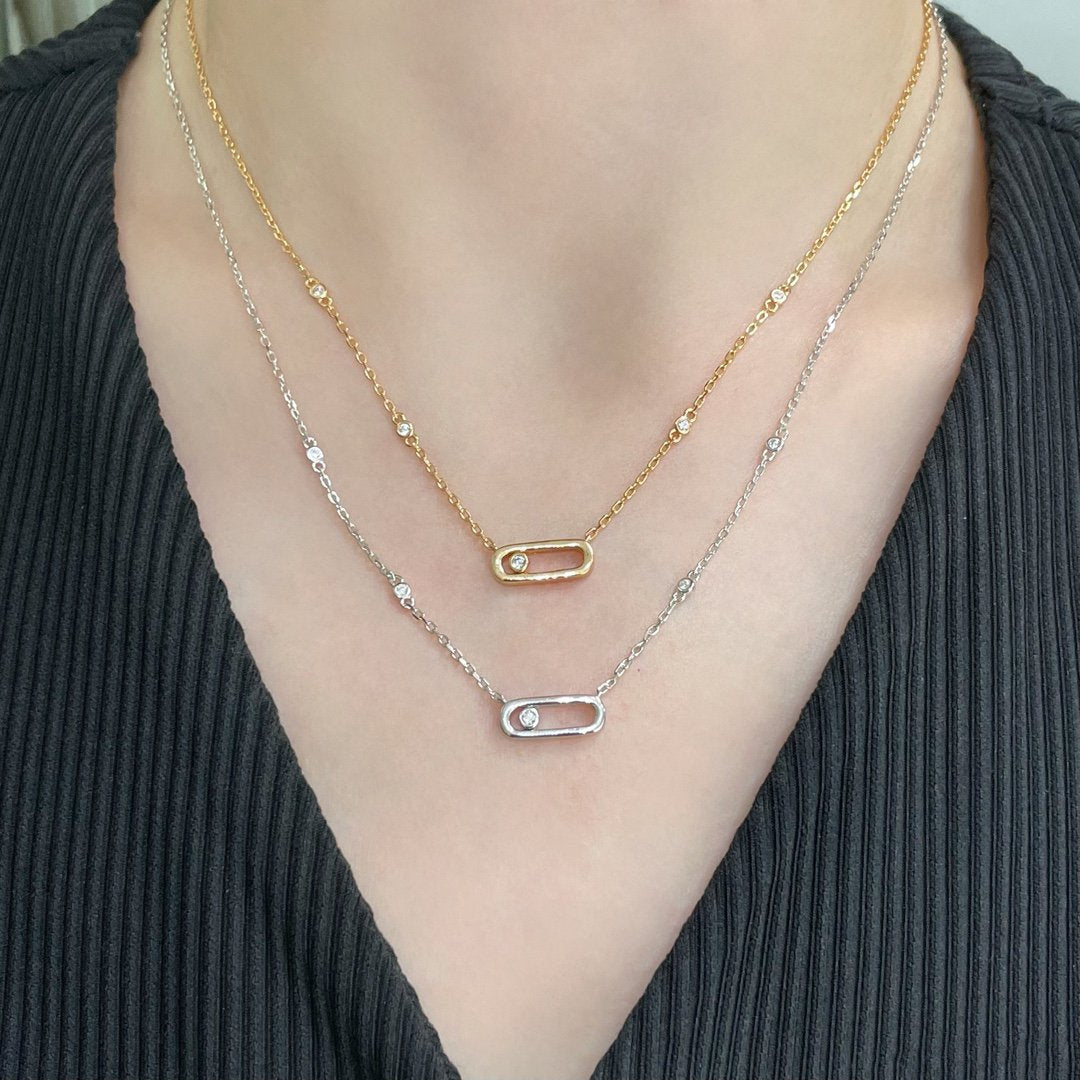 [Dream]MOVE UNO DIAMOND NECKLACE