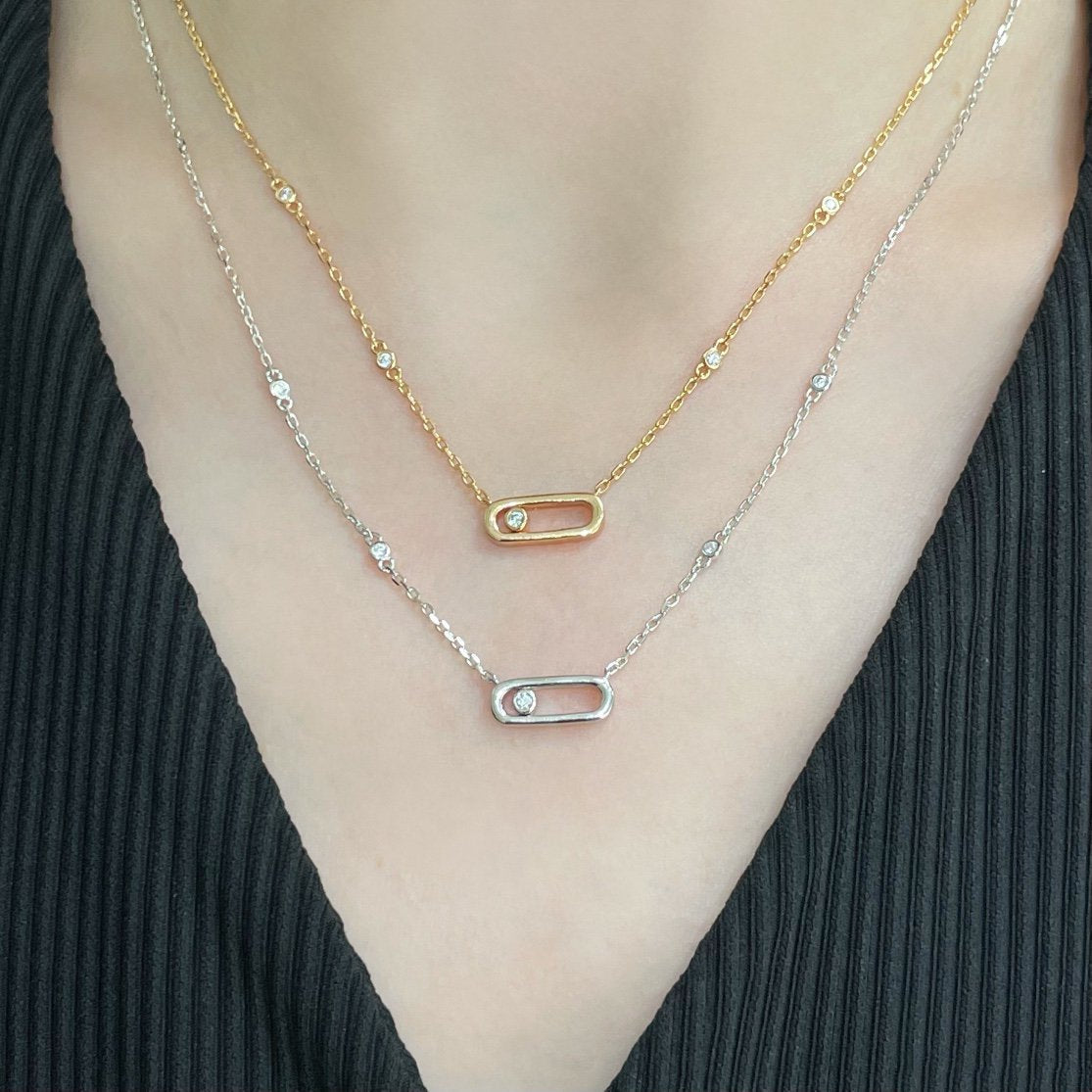 [Dream]MOVE UNO DIAMOND NECKLACE