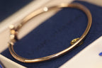 Dream IDYLLE PINK GOLD OPEN BRACELET DIAMOND PAVED