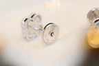 Dream CLOVER MINI TURQUOISE SILVER STUD EARRINGS