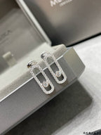 [Dream]MOVE UNO STUD DIAMOND PAVED EARRINGS