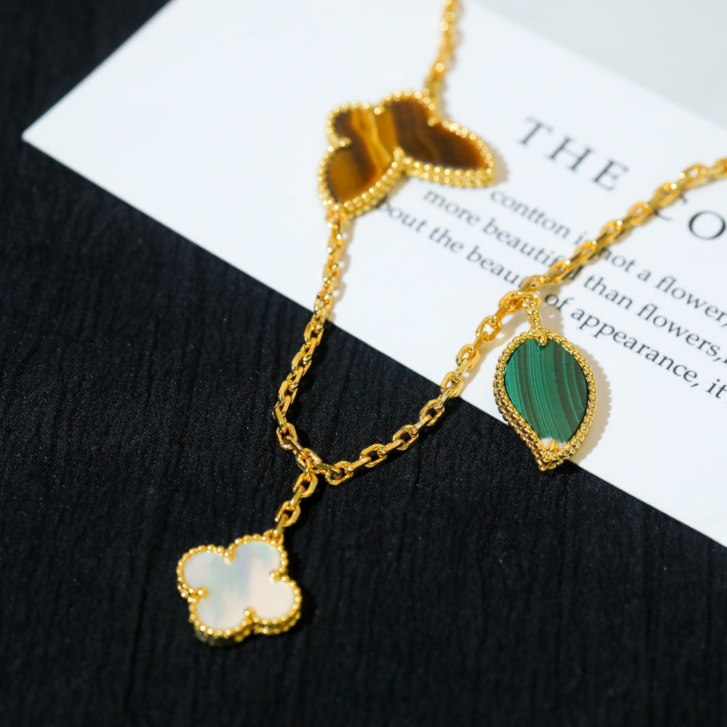 Traumhaftes LUCKY SPRING Armband mit 5 Motiven in Gold