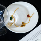 Traumhaftes LUCKY SPRING Armband mit 5 Motiven in Gold