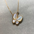 Dream BUTTERFLY MOP DIAMOND NECKLACE