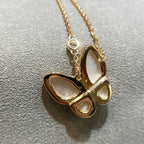 Dream BUTTERFLY MOP DIAMOND NECKLACE