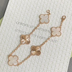 [Dream ]New CLOVER WHITE PEARL MOP 5 MOTIF BRACELET COLLECTION
