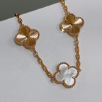 [Dream ]New CLOVER WHITE PEARL MOP 5 MOTIF BRACELET COLLECTION