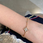 Dream STAR AND SUN 4 MOTIF WHITE MOP PINK GOLD BRACELET