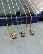 Dream BEE LOVE DIAMOND PAVED 3-REIHIGE HALSKETTE