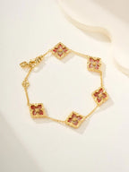 [Dream]B.C.L ENAMELED Five-Flower Bracelet£¨Various Colors)