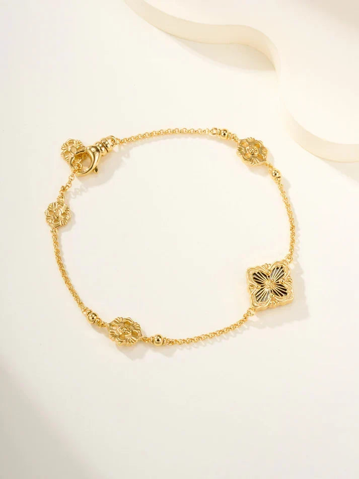 [Dream]B.C.L EMAILLIERTES Ein-Blumen-Armband (Verschiedene Farben)