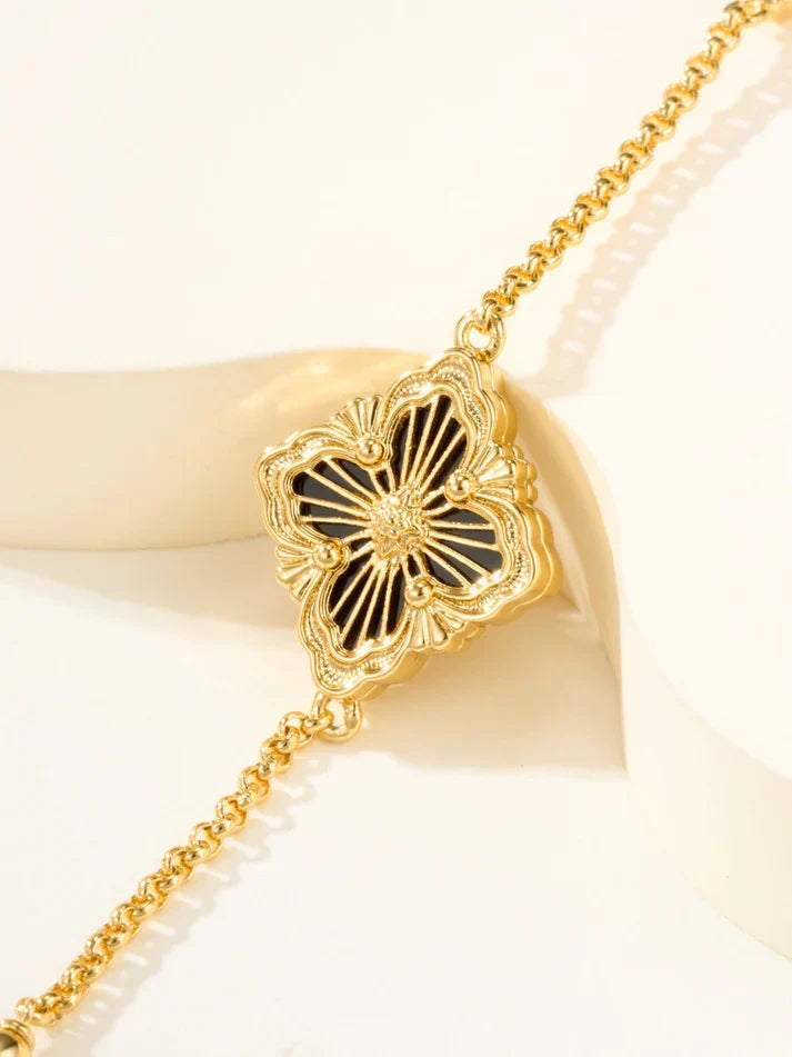 [Dream]B.C.L EMAILLIERTES Ein-Blumen-Armband (Verschiedene Farben)