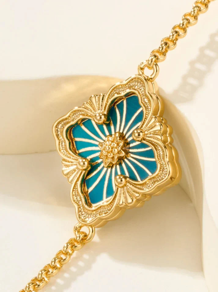 [Dream]B.C.L EMAILLIERTES Ein-Blumen-Armband (Verschiedene Farben)