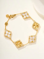[Dream]B.C.L ENAMELED Five-Flower Bracelet£¨Various Colors) BIG SIZE