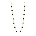 Dream CLOVER 20 MOTIFS ONYX NECKLACE