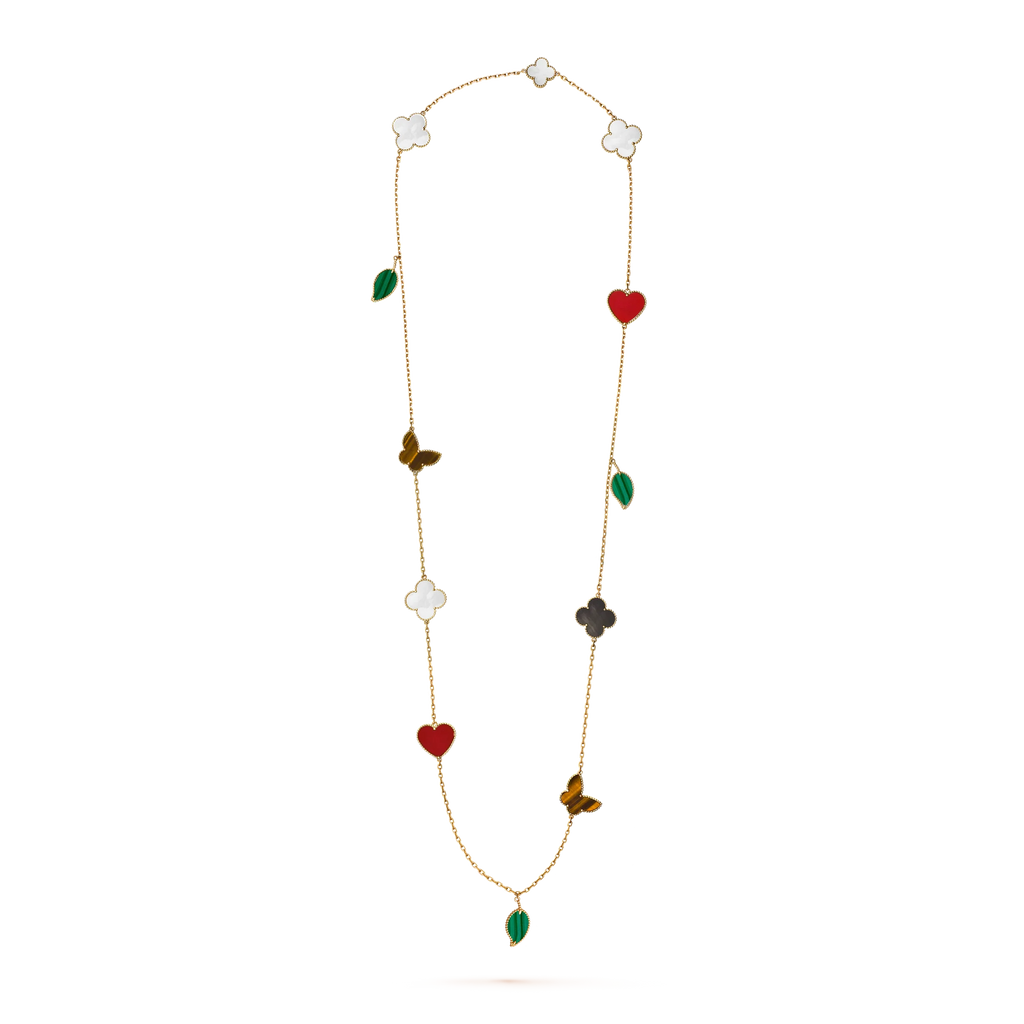 [Traum ] Lucky Alhambra lange Halskette-12 Designs