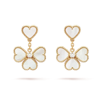 Dream CLOVER SWEET WHITE MOP EARRINGS